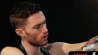 Nice bdsm teenager warms up hunks anus