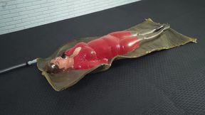 Red dress no escape when it s over vacuum packaging covered WMV