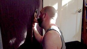 Retired Marine Step daddy Suck And Fuck Through Gloryhole
