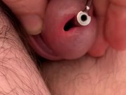 Inserting urethra plug - lube and one handed