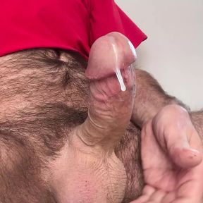 Hard dripping cock and ruined cum