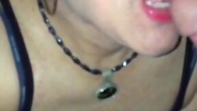 Sexy she-male drain many dicks