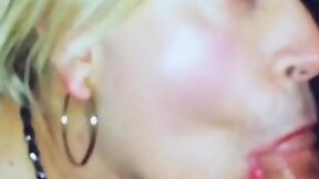 Sexy she-male drain many dicks