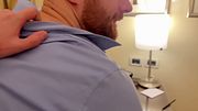 Caught my boss jerking off in the office so I fucked him on his desk