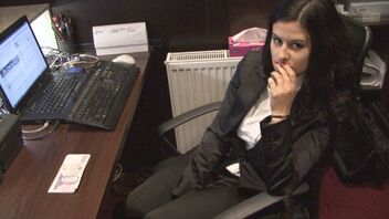 Money-hungry receptionist found a new source of income