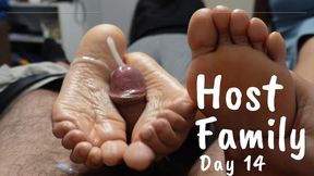 Host family - Day 14 - Hell in heaven - Double footjob - Aleska & Valentina - Full HD