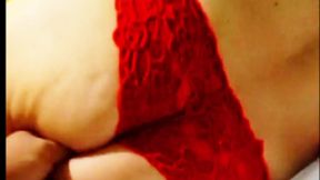 Doggy style with a dildo in my ass, I give a big-assed stepmother a good fuck