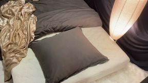 Soaked bed with piss