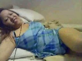 Aroused and busty Vietnamese webcam girl shows off her big tits