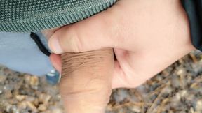 Cheesy Dirty Unwashed Cock Outdoor Walking Part 1