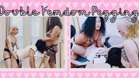 Kim Chi and Madam Director – Femdom Double Pegging HD