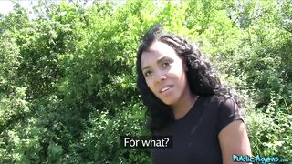 Public Agent - I fuck a hot Ebony Babe who has a small waist but a big black booty