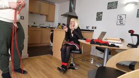 Lilly's Bondage Lesson: Hogtied and Ballgagged by a Student! + 26min Bts (4k)