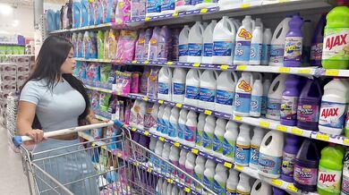 I fucked the married latina at the supermarket and filled her creamy pussy with my big dick