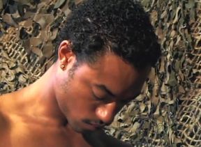 Military hunks having interracial gay sex