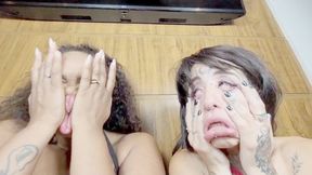 INTERRACIAL SILLY FACE Clash - BY BABE AND VERONICA LINS - CLIP 2