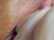Big clit enby teases self