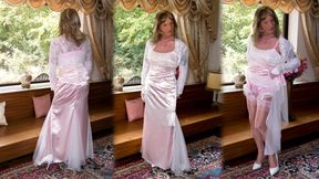 Pink Satin Sissy Lady