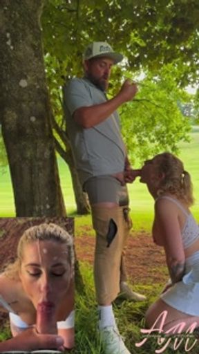 Playing golf takes a sticky turn| amateur facial