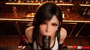 tifa lockhart gets fucked in a bar by a big black dick [ai]