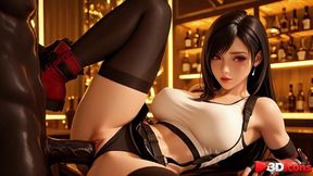 tifa lockhart gets fucked in a bar by a big black dick [ai]