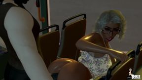 After a long day of shopping with her church pastor, Ms. Jiggles takes a ride home in a crowded bus