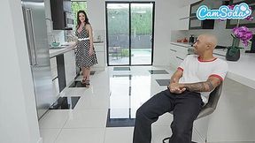 Big Ass Milf Asks Stepson To Jerk Off His Bbc And Gets Cum All Over Her Big Tits With Oliver Davis