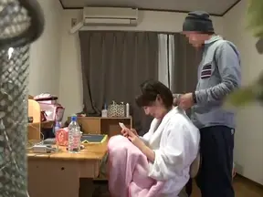 Sexy Lingerie-wearing Asian Cougar Rocks Her Juggs During Epic Gangbang Fun