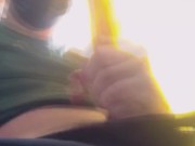 Horny Filipino Twink Jerking Off While Riding a Public Bus