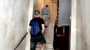 Guy with a big dick fills a lucky ass with cum.