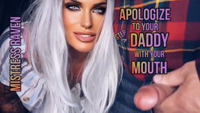 APOLOGIZE TO YOUR STEP-DADDY WITH YOUR MOUTH- Bisexual Encouragement, Make Me Bi, Step-Daddy, Cumshot