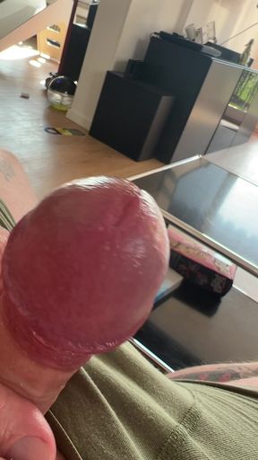 Thick cock gets jerked off