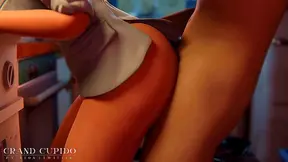 Mercys Busty Curves Rocked Hard by Hung Anime Lover in Steamy Kitchen Fuck Fest