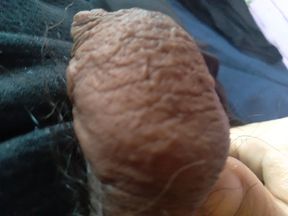 Happy gay man with his big hard penis