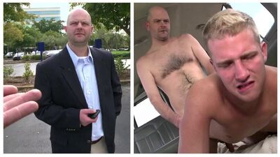 BAIT BUS - Middle Aged Salaryman Thomas Hoffman Cheats on his Girlfriend