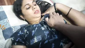 Vaishnavy&#039;s boobs suck in night by Sharun Raj, Bedroom romance, Mallu couple hot boobs suck, Hot wife boobs suck in night