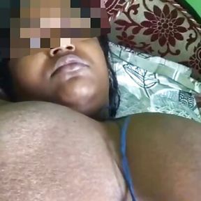 Indian Bengali Big boobs IT professional musterbation in video call with Office Boss