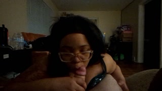 sexy black teen girlfriend makes love to white cock