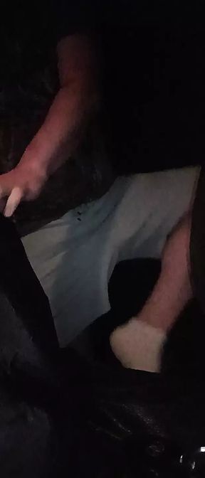 Strip and cum next to main road