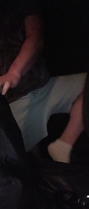 Strip and cum next to main road