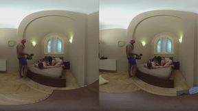Behind The Scenes Hazing Double Blowjob With Squirting Finale!