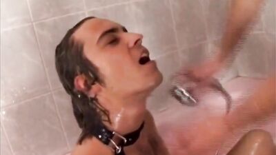 Watch as a rough vintage compilation of hot studs take on a hot and curvy slut in her tight ass!