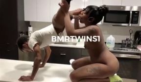 Midget Dude Fucks Tall Black Chick