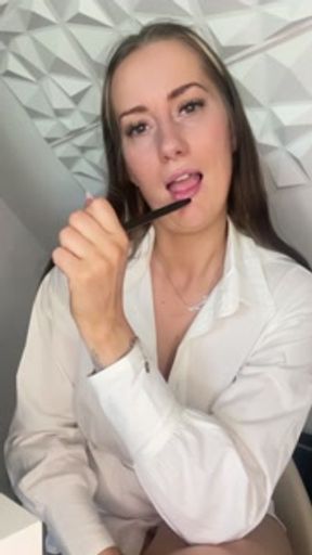 Slutty Teacher talks dirty and makes you cum JOI