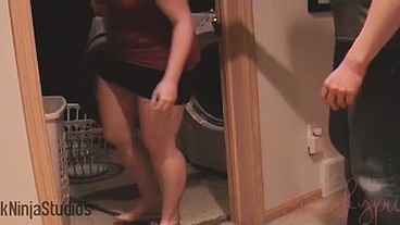 [Cock Ninja Studios] Step Brother Gets Step Sister To Fuck In Laundry Room