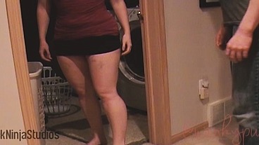 [Cock Ninja Studios] Step Brother Gets Step Sister To Fuck In Laundry Room