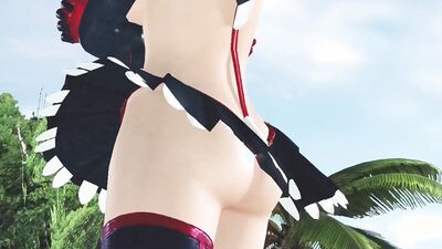 Dead or Alive Xtreme Venus Vacation Misaki Ryuuko Matoi Battle Outfit Nude Mod Fanservice