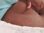 Sexy Ebony/Black Latina SSBBW Rubbing, Slapping and Playing w/Belly Button