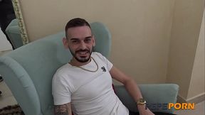 Young brunette teen cums hard with big cock