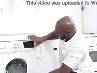 Rampant Repairwoman Coco Rains Squirts During Intensive Interracial Sex Session GP3386